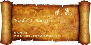 Aczél Margit névjegykártya